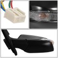 To1320298 Factory Style Driver Left Side Mirror Manual Folding Power Adjust Heated Glass Turn Signal Compatible With Toyota
