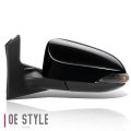 To1320298 Factory Style Driver Left Side Mirror Manual Folding Power Adjust Heated Glass Turn Signal Compatible With Toyota