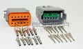 1x Set Female Male Connector Plug 12-way 12 Pin Deutsch Dt Series W Out Wire 