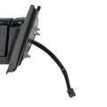 Side View Mirror For Gmc K2500 1998 Driver Black Housing Electric Adjustment Rectangular Clear Glass 