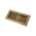 Jr Products 02-29015 Brown 4 X 10 Metal Dampered Floor Register 