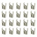Uxcell 20pcs U-shaped Water Pipe Clamps Ppr Clips U Shaped Clip Fit For 25mm 0 98 Od Pipes Height Grey