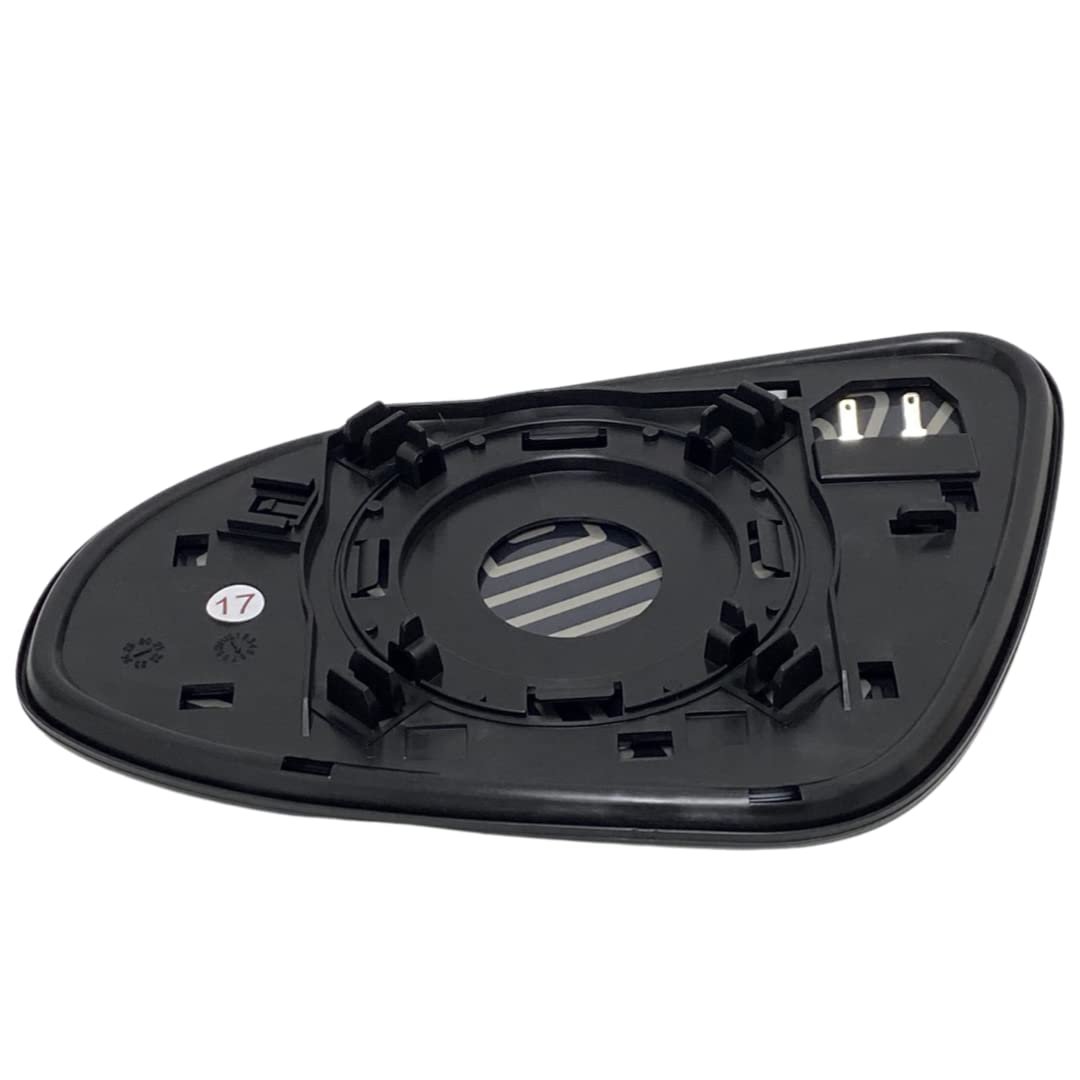 Passenger Side Mirror Glass Replacement For Toyota Prius C 2012 To 2019 Heated With Backing Plate Right View 87931-52e20