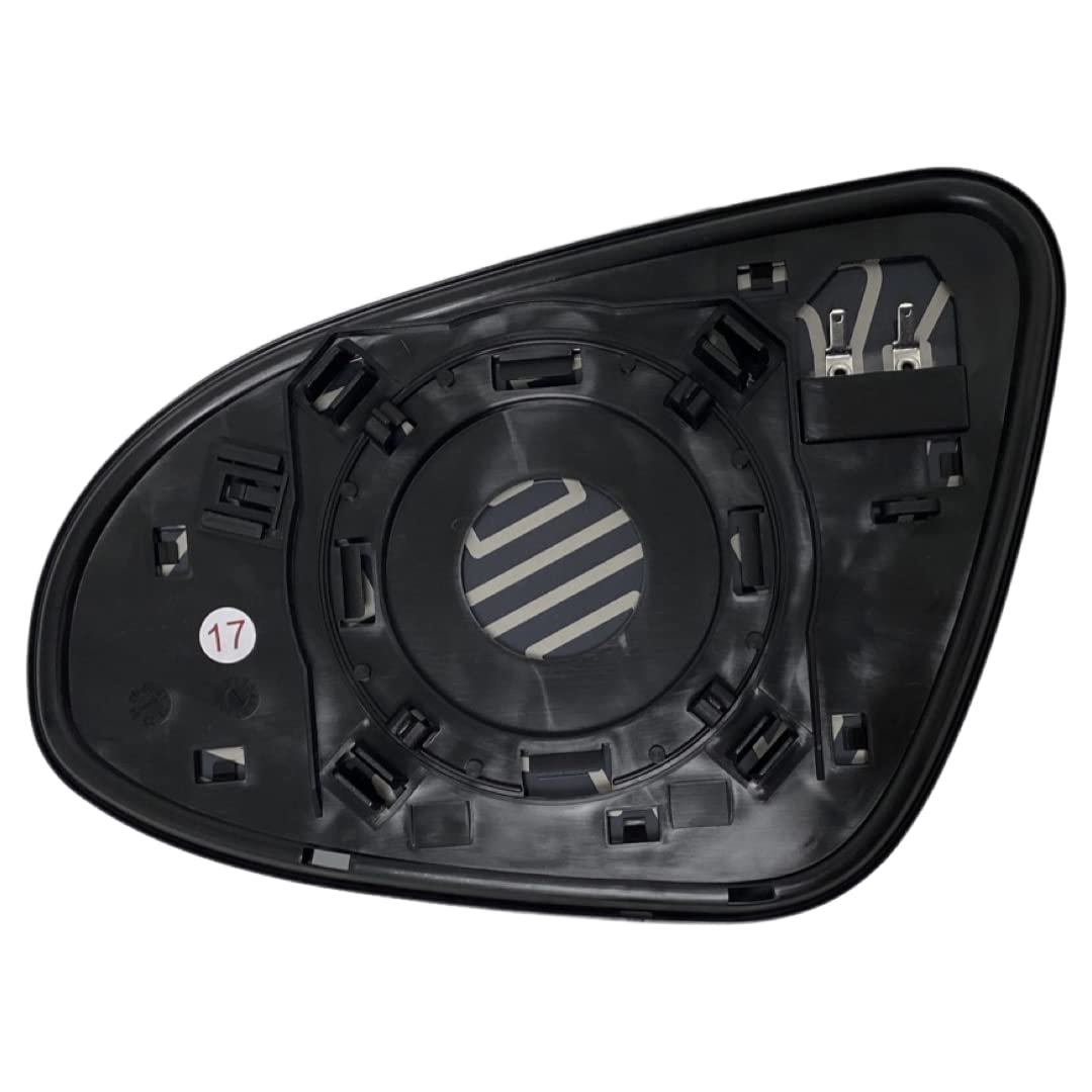 Passenger Side Mirror Glass Replacement For Toyota Prius C 2012 To 2019 Heated With Backing Plate Right View 87931-52e20