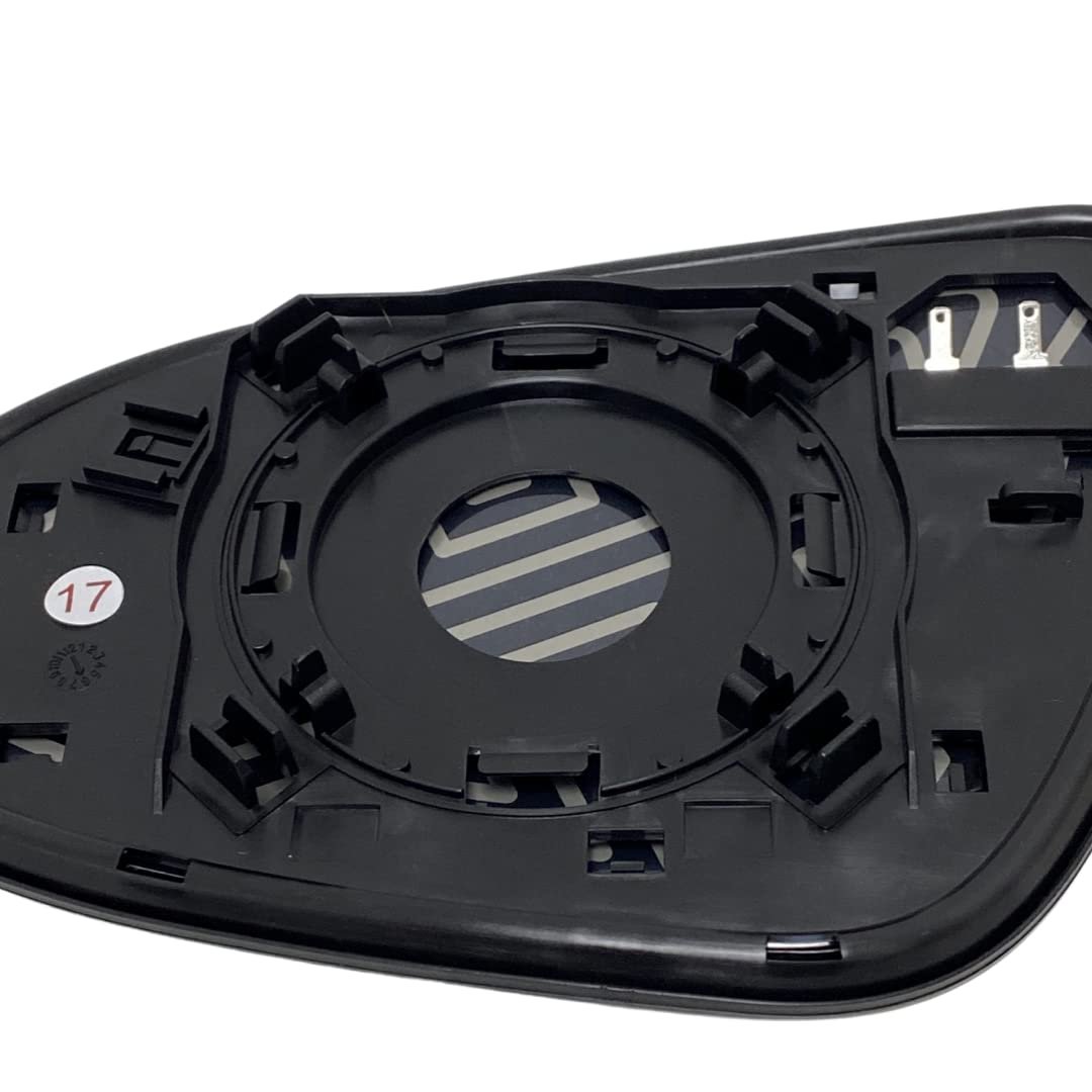 Passenger Side Mirror Glass Replacement For Toyota Prius C 2012 To 2019 Heated With Backing Plate Right View 87931-52e20