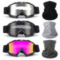 Tallew 3 Pack Motorcycle Goggles With Cooling Face Cover Dirt Bike Atv Motocross Riding Set Protection Windproof Breathable 
