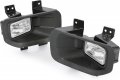 Hecasa Pair Fog Lights Compatible With 2015-2017 Ford F150 F-150 Replacement For Fo2592235 Fo2593235 Fl3z15201b Fl3z15200b W
