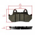 Caltric Rear Brake Pads Compatible With Honda Gl1200se-i Gold Wing 1200 Aspencade 1986