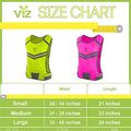The 247 Viz Reflective Vest With Inside Pocket 2 High Visibility Running Safety Bands Neon Orange Large Extra