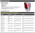 Marketplace Auto Parts Right Passenger Side Tail Light Assembly Without Black Bezel Compatible With 2020 2021 Toyota Tacoma 4wd