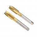 Uxcell Spiral Point Threading Tap M12 X 5 1 75 Metric H2 Accuracy 3 Flutes High Speed Steel Titanium Coated Machine Screw Tools