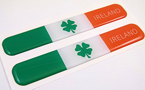 Ireland Irish Flag Domed Decal Emblem Resin Car Stickers 5 X 0 82 2pc