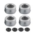 4pcs 2 72 Trailer Axle Wheel Hub And Bearing Dust Cap With Extra 4 Rubber Plugs For Most 7000-8000 Lb Hubs Dexter Ez Lube 