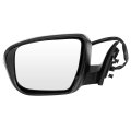 Left Side Mirror For 2014 2015 2016 2017 2018 Nissan Rogue Black Smooth Glass With Heated Camera And Turn Signal Driver View 