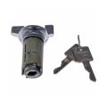 Ignition Lock Cylinder Assembly For Oldsmobile Delta 88 1990 1991 Chrome Housing Steel With 2 Keys Replacement 12300443
