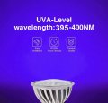 Jsvsal 2-pack Dimmable Led Black Lights Bulb Par16 Short Neck 6w Blacklight E26 Medium Base 120v Uva Level 395-400nm Glow In