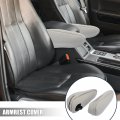 X Autohaux Pair Car Center Seat Armrest Cover Microfiber Leather Gray For Toyota Sienna 2011-2018
