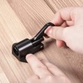 Uxcell Door Spring Bolt Aluminum Alloy Security Automatic Window Gate Latch Bounce Lock Black 2pcs