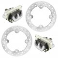 Akkum Fits For Front Left Right Brake Caliper And Disc Rotor Polaris Rzr 800 Efi 2008-14 
