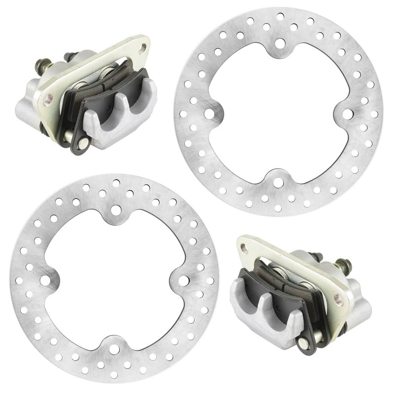 Akkum Fits For Front Left Right Brake Caliper And Disc Rotor Polaris Rzr 800 Efi 2008-14