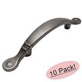 Cosmas 9980wn Weathered Nickel Cabinet Hardware Arched Handle Pull 3 Inch 76mm Hole Centers 5-1 2 Overall Length 10 Pack 
