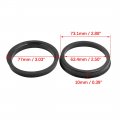 X Autohaux Car Hub Centric Rings Wheel Bore Center 73 1 To 63 4mm 4pcs Black Plastic
