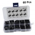 60pcs U Clips Nut Car Motorcycle