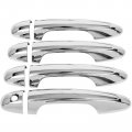 4pcs Door Handle Covers For 2013-2018 Toyota Rav4 2016-2021 Tacoma Exterior Driver Side Passenger Car Trim Kit Chrome 