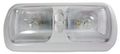 Arcon 18124 Euro Style Double Light With Optic Lens And White Base 