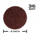 Abn Aluminum Oxide Sandpaper Disc 50pk 2in 36 Grit Sanding Set Circle Sander Pads Abrasive Round