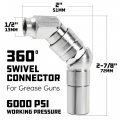 Powerbuilt 648759 Swivel Coupler With 360 Degree Rotation Silver