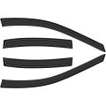 Outside Mount Window Wind Deflectors Replacement For 2004-2008 Acura Tl Visors Rain Guard 4pieces 