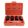 Abn Twist Socket Set Lug Nut Remover Extractor Tool 5 Piece Metric Bolt And Tools