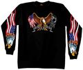 Hot Leathers Some Gave All Long Sleeve T-shirt Black Medium 