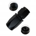 4 Pcs An6 Straight Swivel Hose End Fitting Adapter For Braided Oil Fuel Line 6an Black