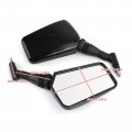 Topteng Universal Motorcycle M8 10m Rear View Mirrors Pair Rearview Side For Sportbike Superbike Scooter Moped Criuser Chopper