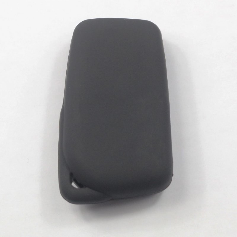 Kcpros 2pcs Black Rubber Silicone 4 Buttons Remote Smart Flip Key Fob Cover Case Protector Keyless With Keychain For Toyota