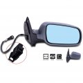 Ocpty Black Passenger Side View Mirror Fit For 1999-2005 Golf2006 Golf Manual Folding Heated Textured