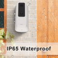 Ring Camera Outdoor Wireless Doorbell Abs Two Way App Design Real Time Monitoring Low Consumption Inbuilt Pir Video White
