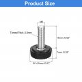 Uxcell 15pcs M5x16mm Threaded Knurled Thumb Screws Zinc Plated Carbon Steel Clamping Knobs Grip Plastic Round Head Thumbscrews