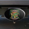 Get Your Beach On Gator Tropical Tiki Bar Oval Tow Trailer Hitch Cover Plug Insert