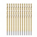Uxcell High Speed Steel Straight Shank Twist Drill Bit Fully Ground Titanium Coated 1 5mm Diameter 40mm Total Length 18mm 12