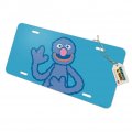 Graphics More Sesame Street Grover Distressed Novelty Metal Vanity Tag License Plate