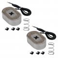 Topteng 4pcs Electric Trailer Brake Magnet Kit 12 Axle Replacement Fit 5200 7000lbs Axles