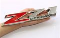 Yoaooa2x Oem 10 Inch Big Chrome Z71 Off Road Emblems For Gmc Chevy Silverado Sierra Suburban 2500hd Red