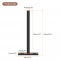Uxcell 4pcs Floating Shelf Bracket 6 Inch Wall Mounting Blind Support Hidden For Wood Shelves Black