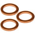 Engine Oil Drain Plug Gasket For Freightliner Sprinter 35xd 2019 2020 2021 3 Pieces Copper 0 568 Inside 0 88 In Outside 