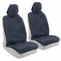 Bdk Ultrafit Waterpoof Car Seat Towel Cover 2 Pack With Black Trim A Washable Sweat Protector Ideal For Gym Swimming Surfing 