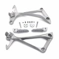Httmt- Rear Passenger Foot Pegs Footrest Bracket Fit Compatible With Ninja Zx10r 2011-2014 Color Silver P N Mt390-048-sr