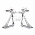 Httmt- Rear Passenger Foot Pegs Footrest Bracket Fit Compatible With Ninja Zx10r 2011-2014 Color Silver P N Mt390-048-sr